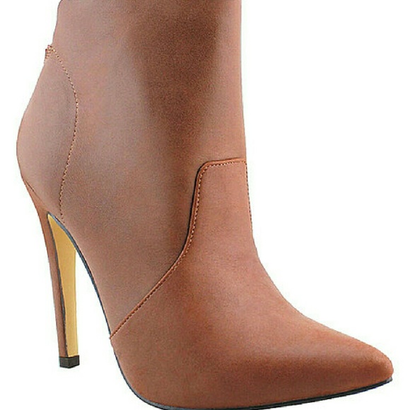 Michael Antonio Florian Solid Booties Cognac Brown - Picture 1 of 4