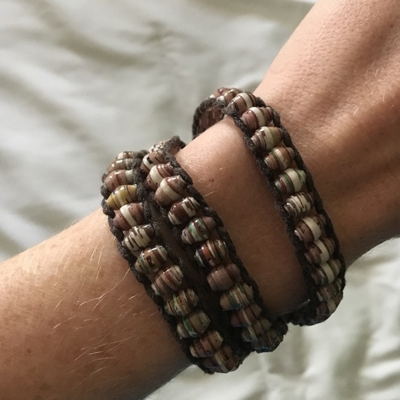 Multi-colored wrap bracelet Bead for Life