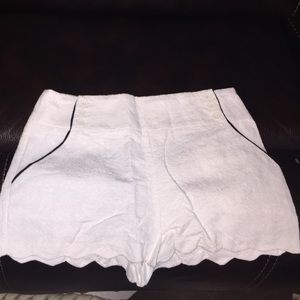 White shorts size 10