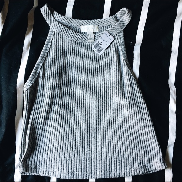 Forever 21 Grey Crop Top Plus Size