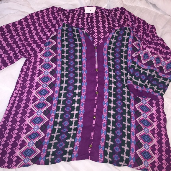 Silk boho blouse by Everly