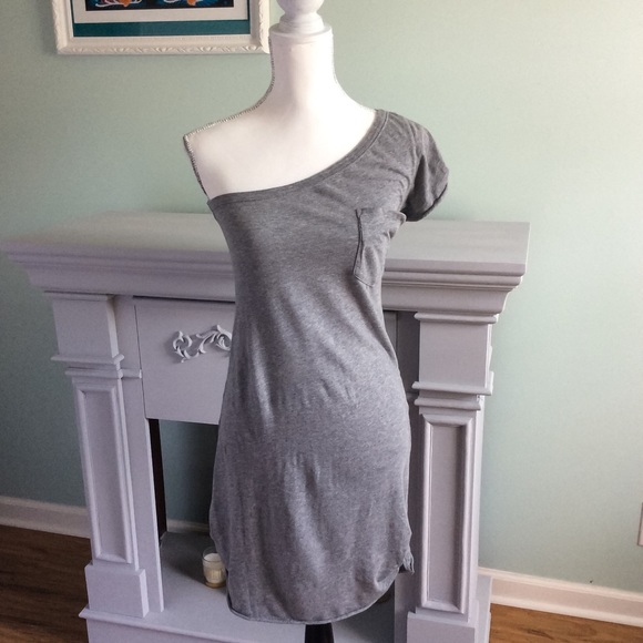 Free People Dresses & Skirts - Free People Ruched Side T-Shirt dress EUC Sz M