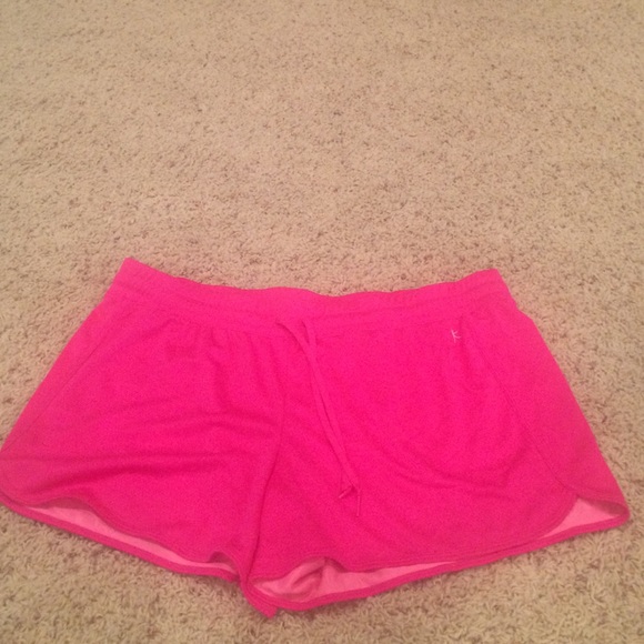 Pink athletic shorts