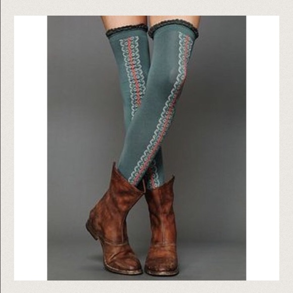 Free People Daisy Trail Tall Socks