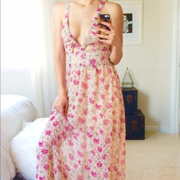 Tobi floral maxi dress