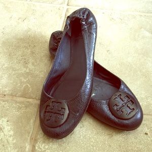 Tory Burch navy flat