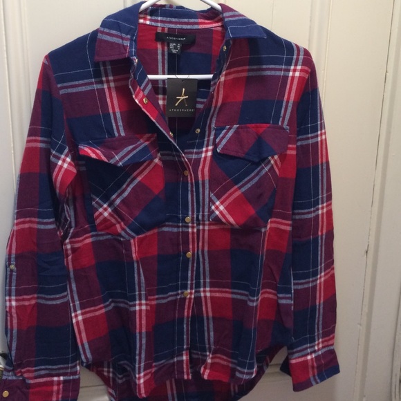 PRIMARK/Atmosphere Red and Blue Plaid Shirt