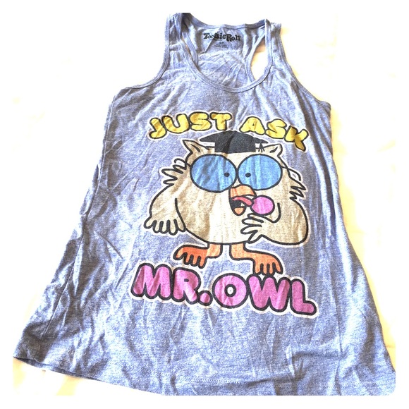 s Tootsie Roll Mr. Owl tank