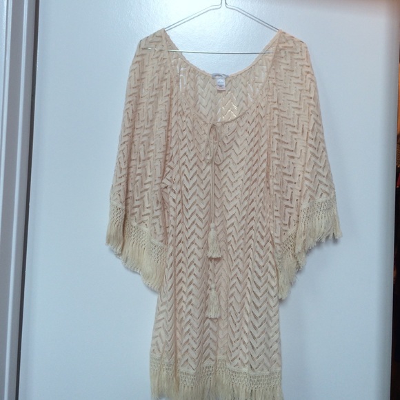 Eberjey tunic beach dress with tassel detail