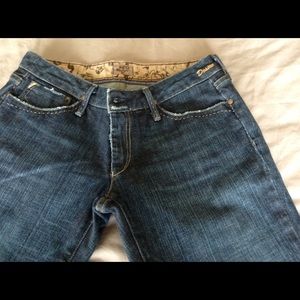 Gold Sign boot cut jeans