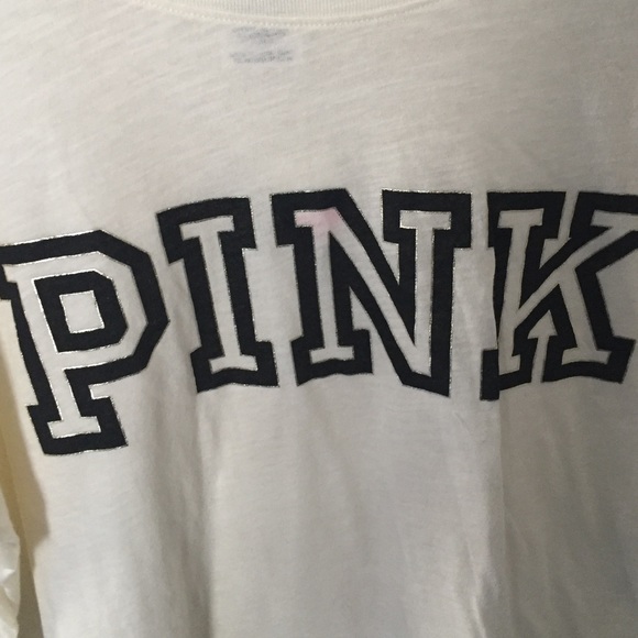 🔴SOLD🔴leopard striped varsity crew from VS PINK - Picture 3 of 4