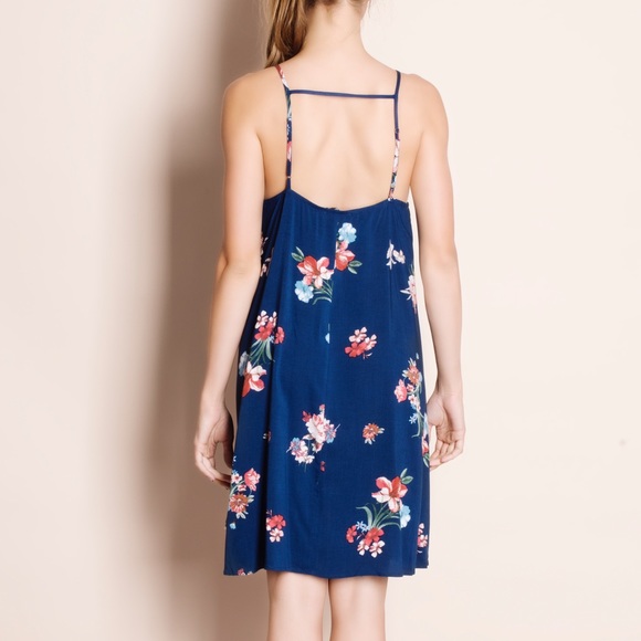 Printed Floral Mini Dress - Picture 3 of 4