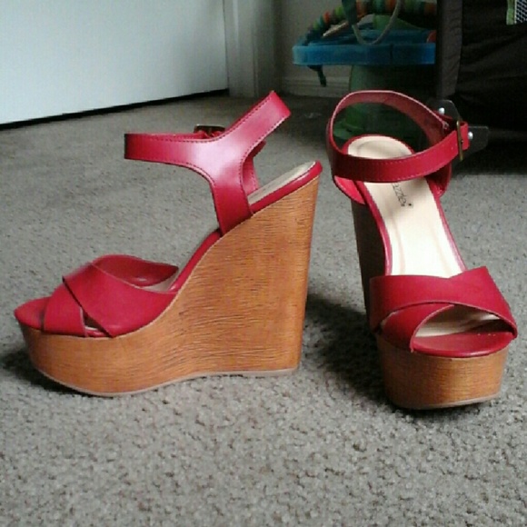 Red Wedges by Shoe Dazzle