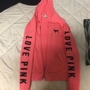 Pink hoodie