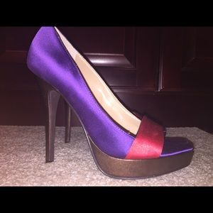 Marco Santi Beautiful purple satin heels!