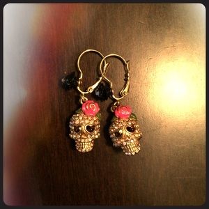BetseyJohnson sugar skull earrings