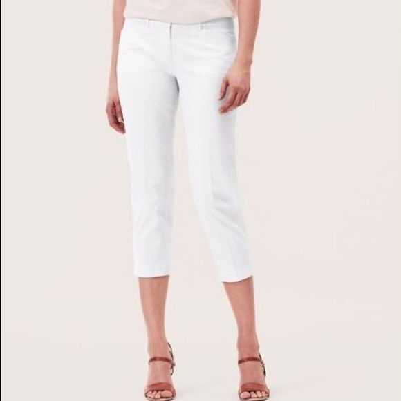 LOFT Pants - LOFT White Cropped Pants