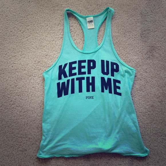 VS Pink workout racerback tank top