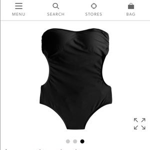 J crew cutout one piece swimsuit sz4. New w tags