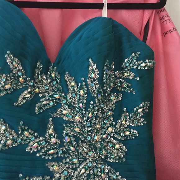 Mermaid beaded prom dress