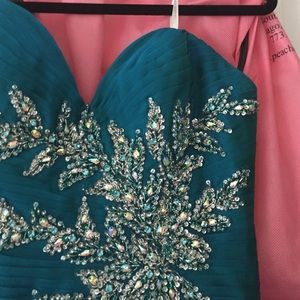 Mermaid beaded prom dress