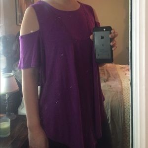 FP We the Free Seamed Cold Shoulder Top