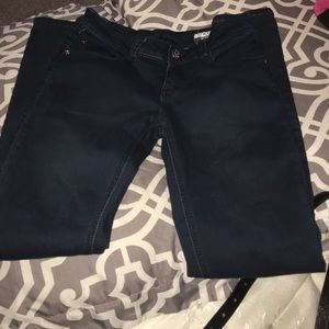 Dark blue jeans