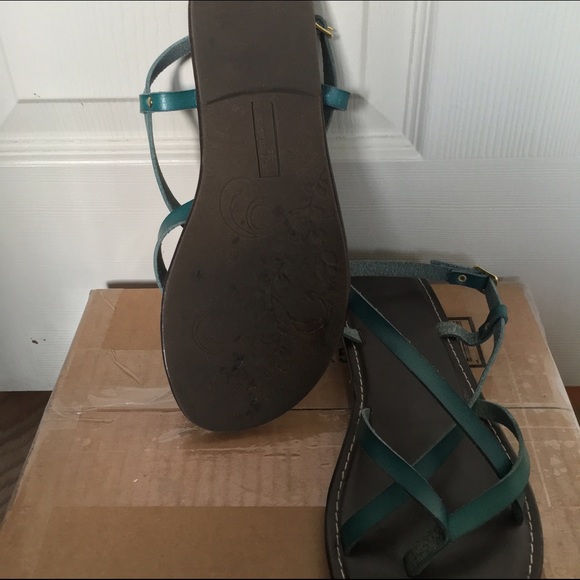 ✖️SOLD✖️ Montego Bay Club Turquoise Sandals - Picture 4 of 4