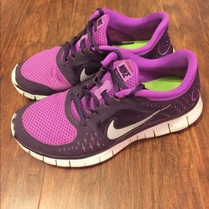 Women's Nike Purple Free Sneakers Size 8.5