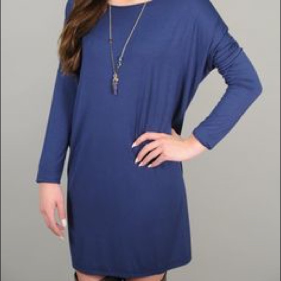 Navy Piko dress