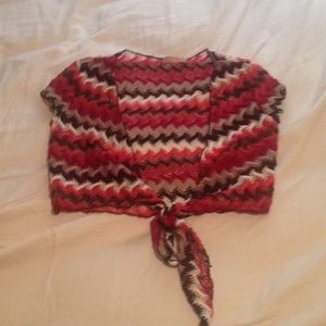 Multicolored Thinly Knitted Top
