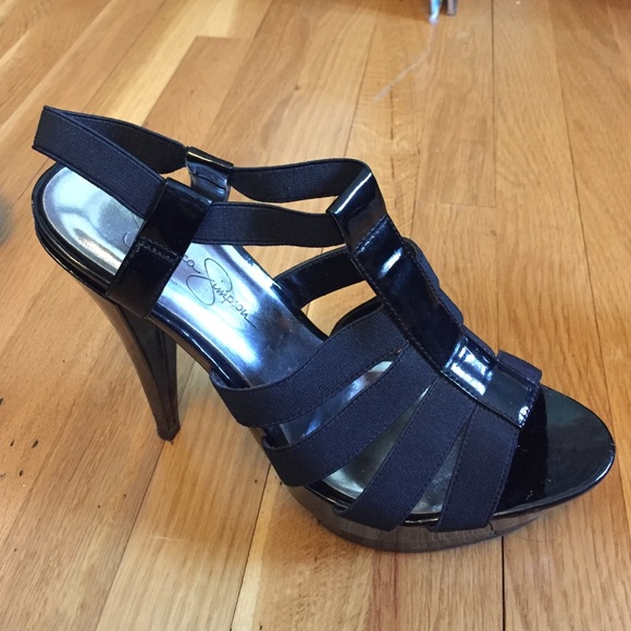 Jessica Simpson - Strappy Black High Heels