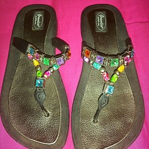 Jeweled Grandco Sandals