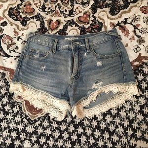 Free People Lace Shorts