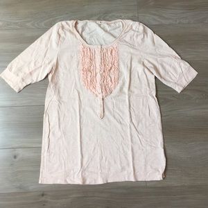 J. Crew mid sleeve tee size L