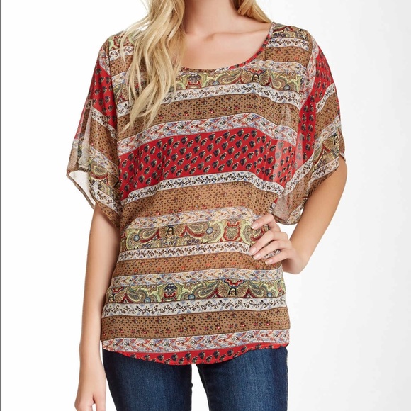 🌸Paisley Dolman Top🌸