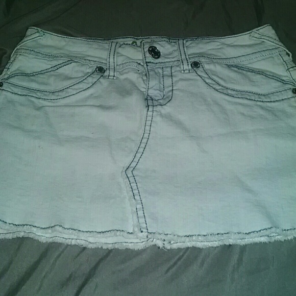 Mini jean skirt