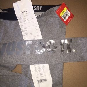 NWT Nike women's leggings with silver logo
