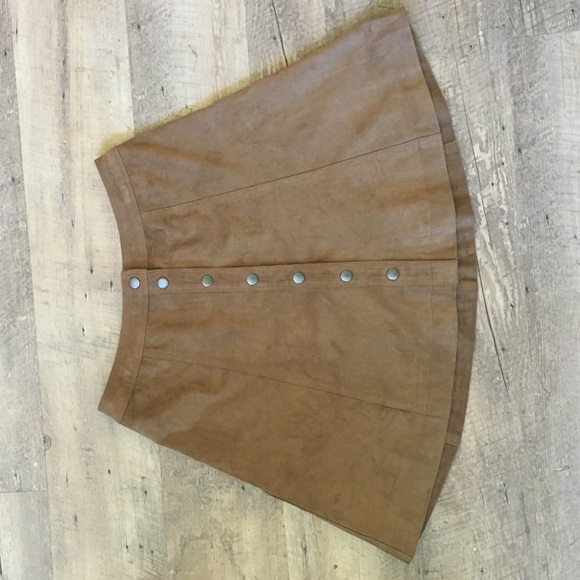 Brown high waisted suede  Abercrombie&fitch skirt