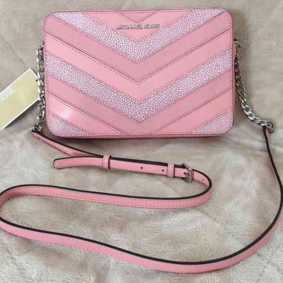 Michael kors chevron crossbody
