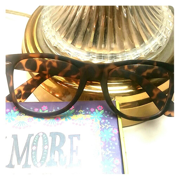 Leopard non-prescription glasses