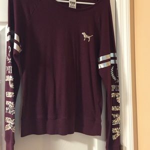 Burgundy Victoria's Secret sweater