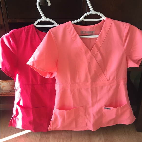 Bundle of 5 Grey's Anatomy scrub tops