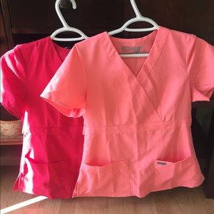 Bundle of 5 Grey's Anatomy scrub tops