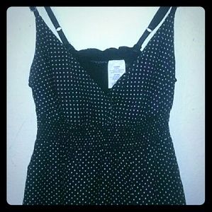 Rockabilly Sexy B/W Polka Dot Sun Dress