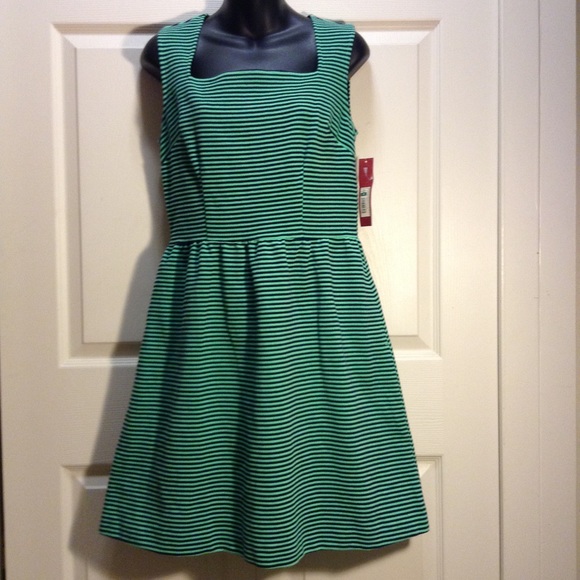 3 for $12 dress green and navy blue