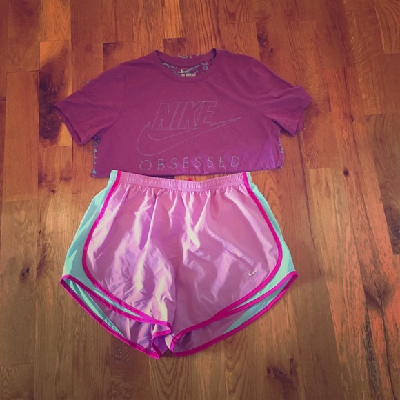 NIKE short and dri-fit top! Only worn twice!
