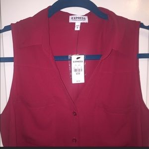 Maroon Express Sleeveless Portofino