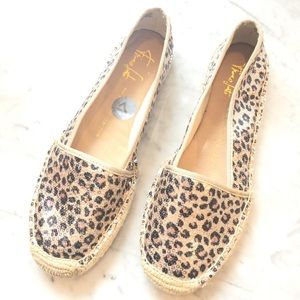 Sequined Leopard Espadrilles