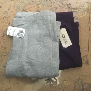 **BUNDLE** Gray and purple leggings
